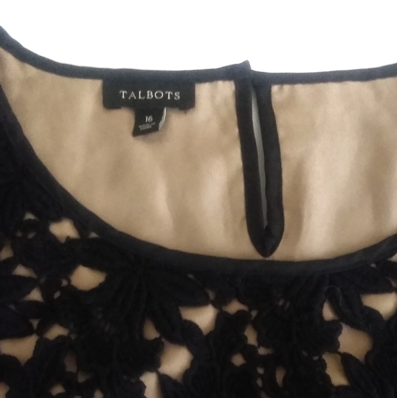 Talbots Black and Nude Blouse - Picture 4 of 4